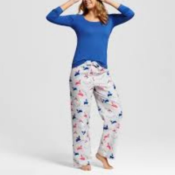 Munki Munki Women's Bottoms XXL Llama Print Flannel Pajama - Picture 4 of 4